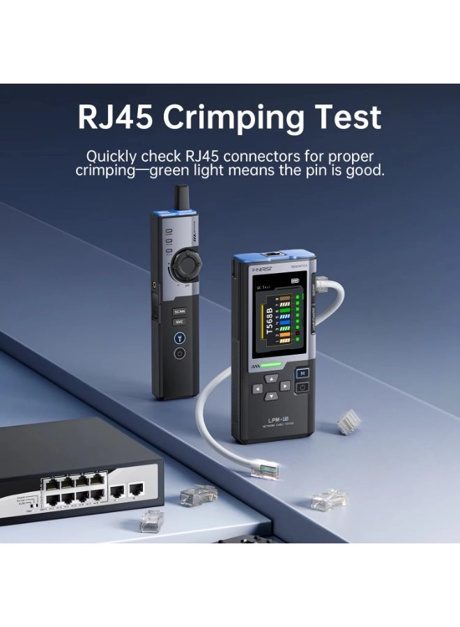 LPM-10A - Color Display PoE Test RJ45 Crimp