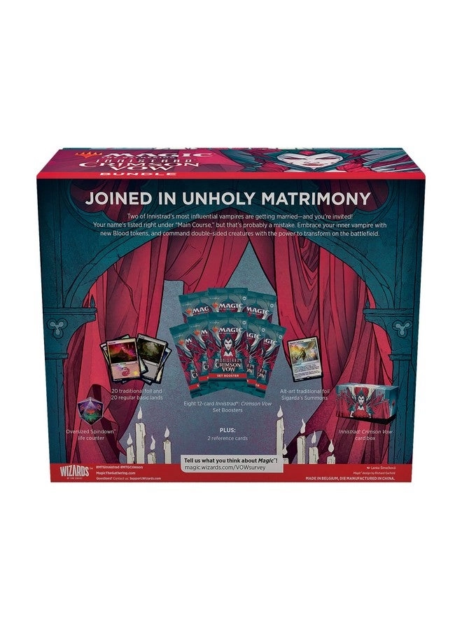 Innistrad: Crimson Vow Set Booster - 8pcs + Innistrad: Crimson Vow Collector Booster - 1pcs + Innistrad: Crimson Vow Accessories - 40pcs