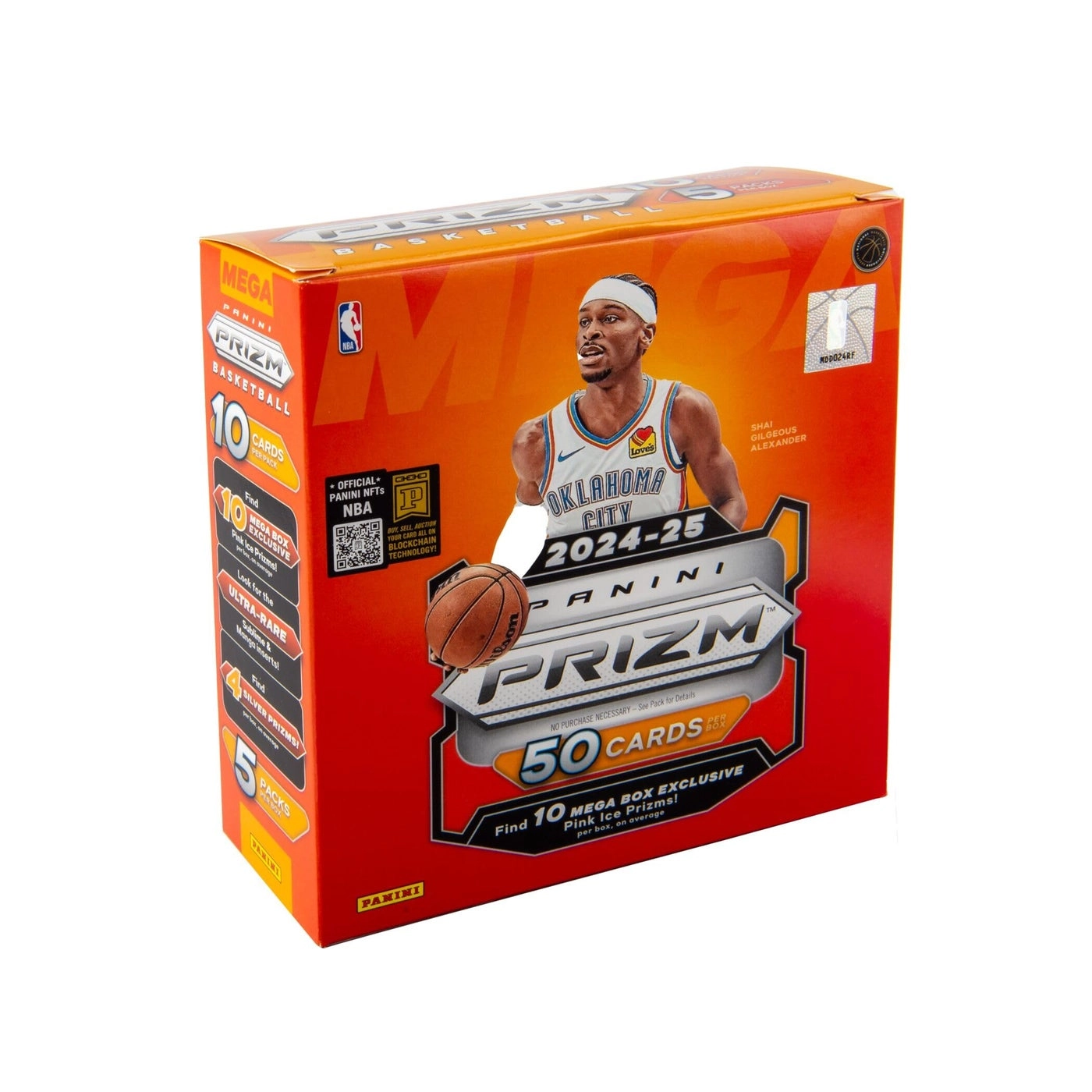 Panini NBA Prizm Mega Box - 10 Cards per Pack 5 Packs per Box