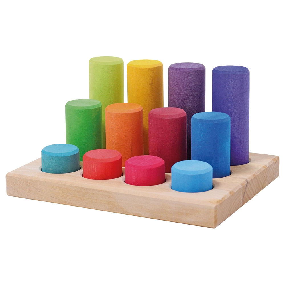 Stacking Rainbow Toy - Suitable for 3 years and above 12 pieces