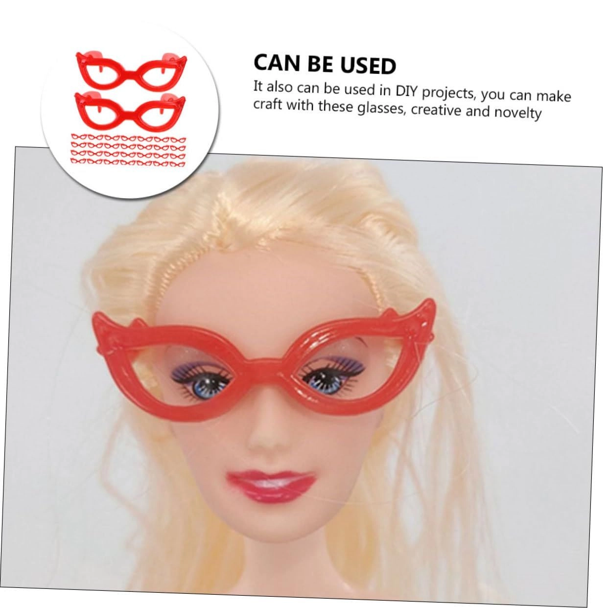 Mini Doll Glasses - 4.00X3.20X1.20cm 1 60pcs