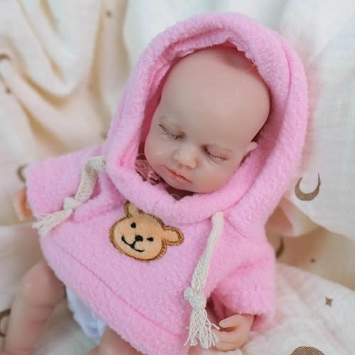 Reborn Baby Doll - 8 Inch Silicone Girl Ages 3+