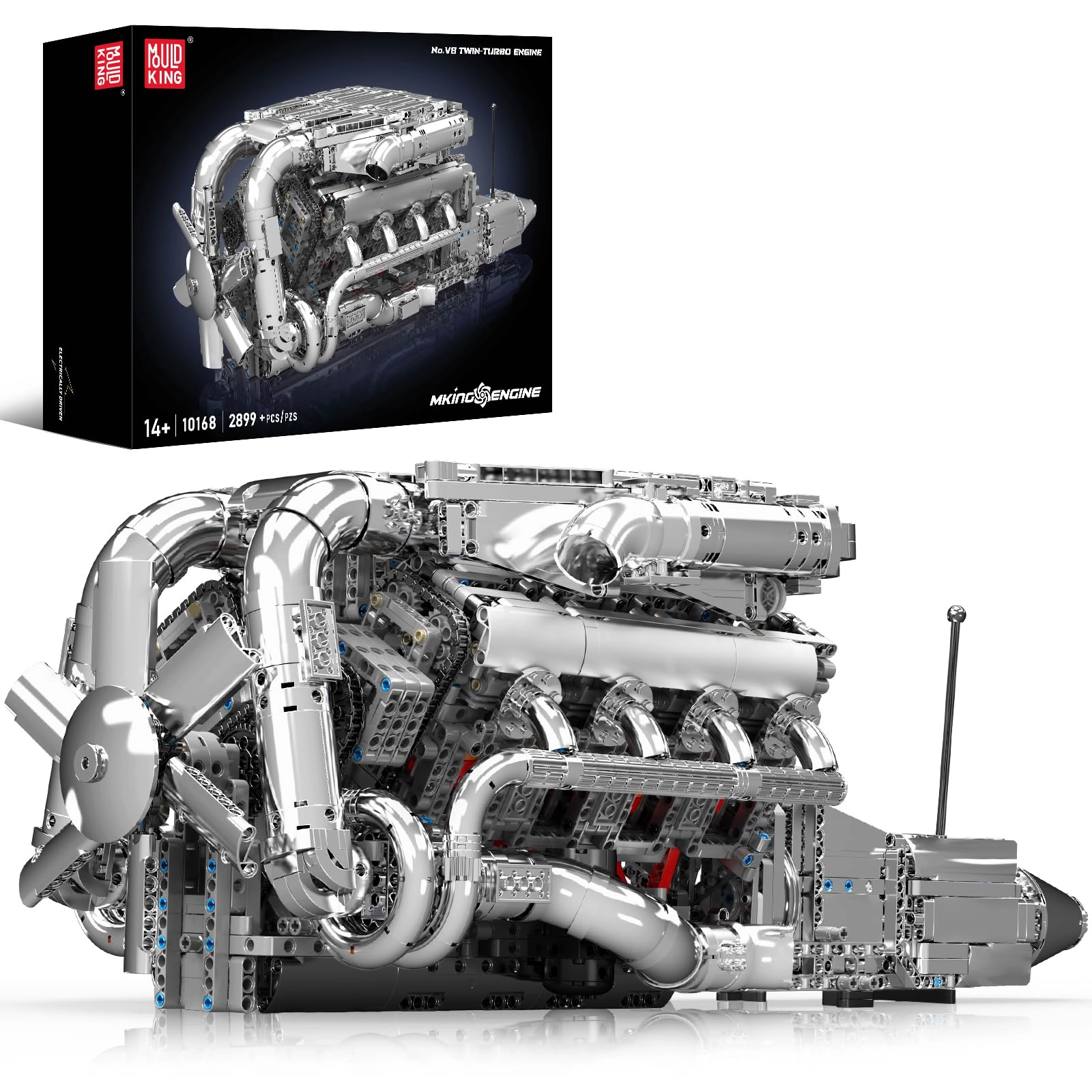 V8 Twin-Turbo Engine (10168) - Battery and Motor