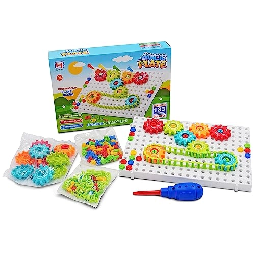 Magic Plate Puzzle Toy - 36 months - 6 years 133 pieces