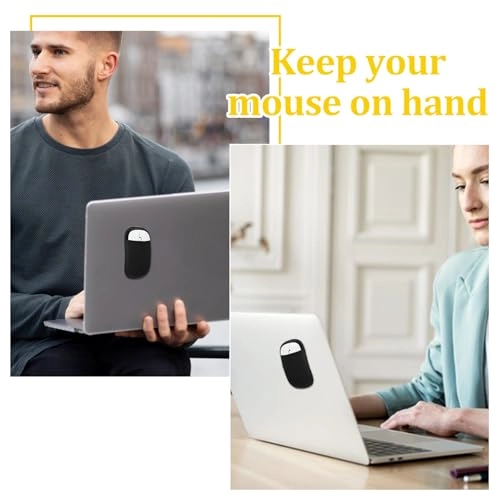 Slim Mouse Holder - 13x7.5cm Black
