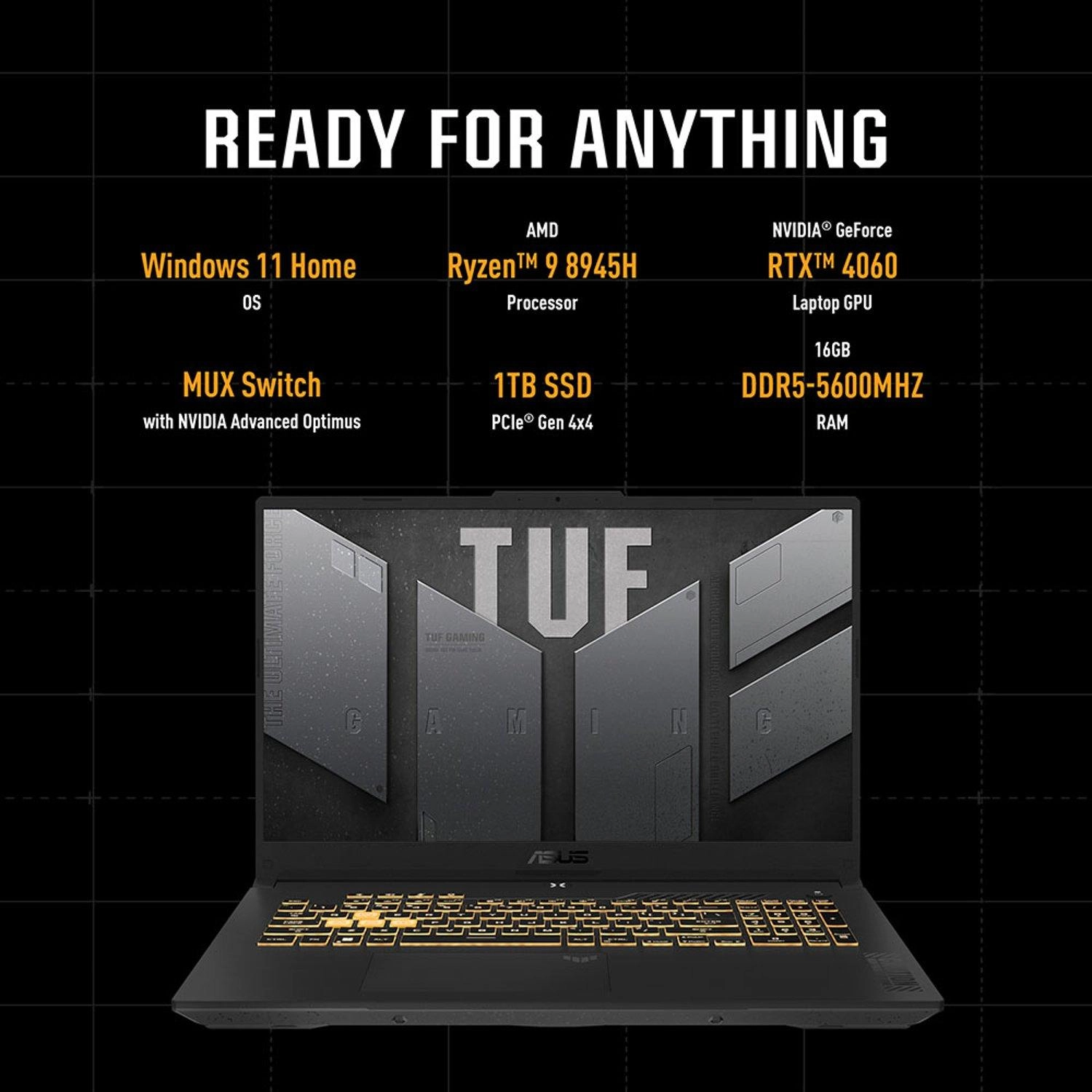 TUF Gaming A15 FA507UV-9161G - 15.6'' Ryzen 9-8945H 16GB DDR5 1TB SSD