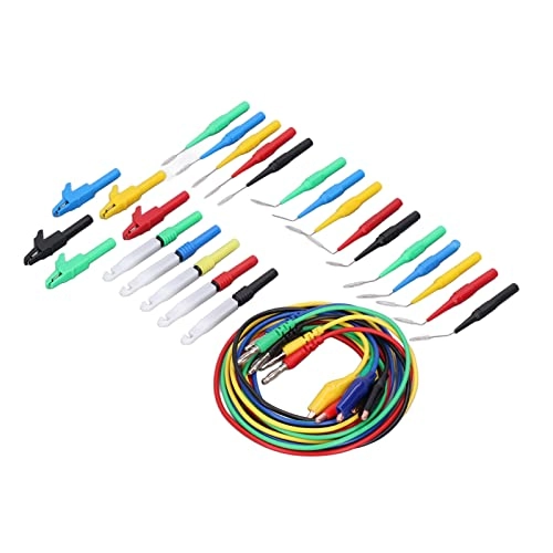 Banana Plug Test Leads Kit - 15 Pieces 90°/135°/180° 4mm