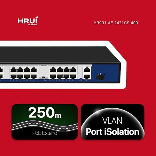 HR901-AF-2421GS 400 1U 24-Ports