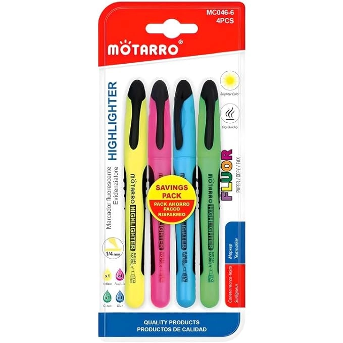 FITTO Highlighter - Assorted Colors 1/4mm