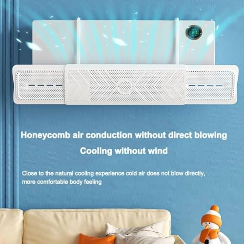 Three-in-One Air Conditioner Deflector - 60-93 cm Adjustable 180°