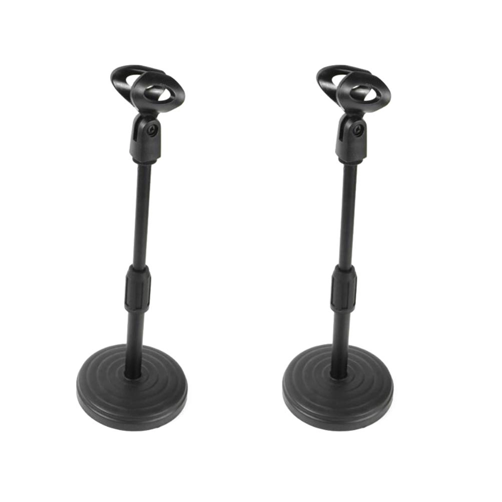 ZJHBH Desktop Microphone Stand - 2pcs Adjustable Tabletop