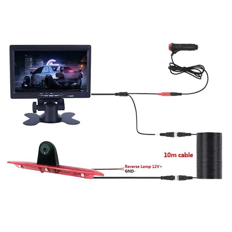 AHD 1080P Brake Light Reverse Camera - Night vision