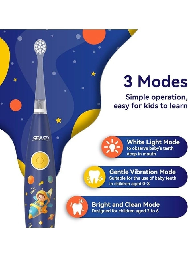 SG-2159 - 8 Soft Toothbrush Heads LED Light 2-Minute Timer