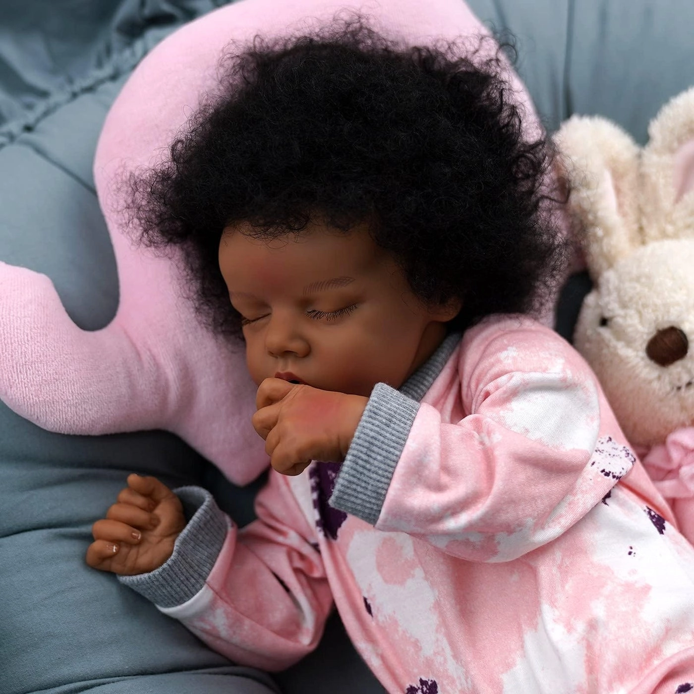 Reborn Baby Doll - 17Inch Cloth Body African American