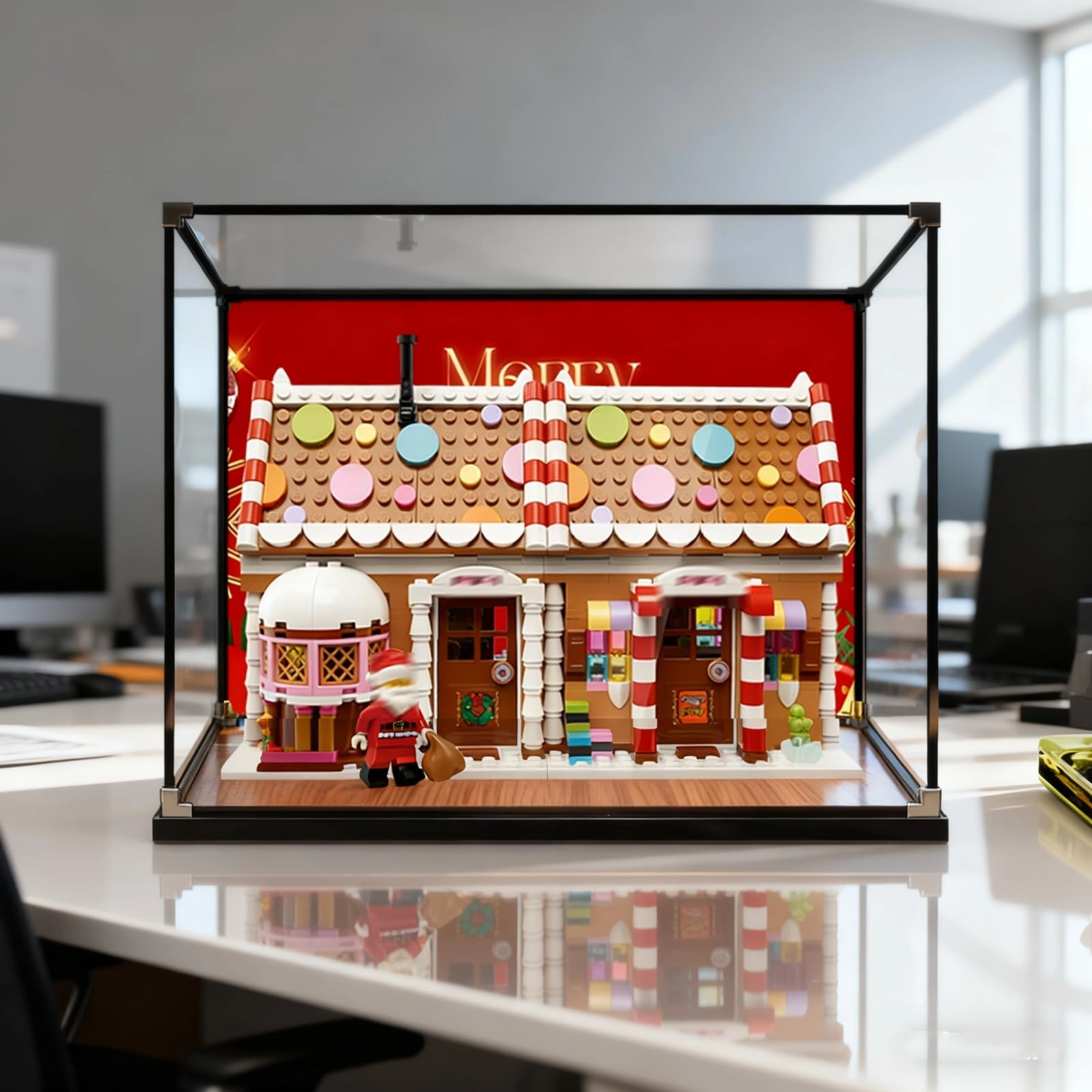 bodamaike Display Case - Compatible with Lego 40809 30X10X20 cm