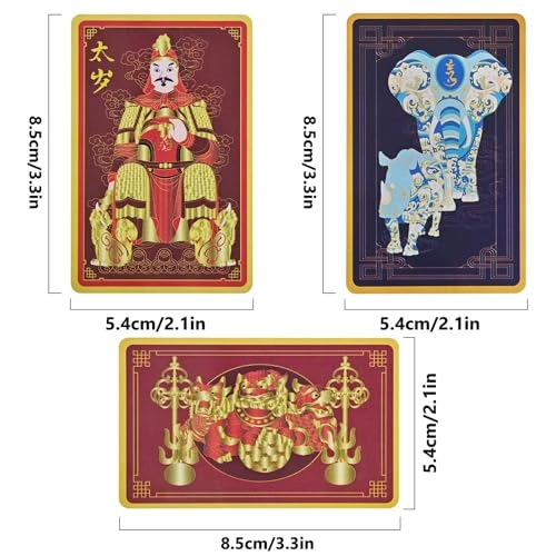 2026 Tai Sui + Anti-Burglary Card + 3 Celestial Guardians Card - Acrylic