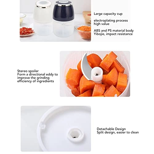 Electric Garlic Chopper - 250 ml Rechargeable battery