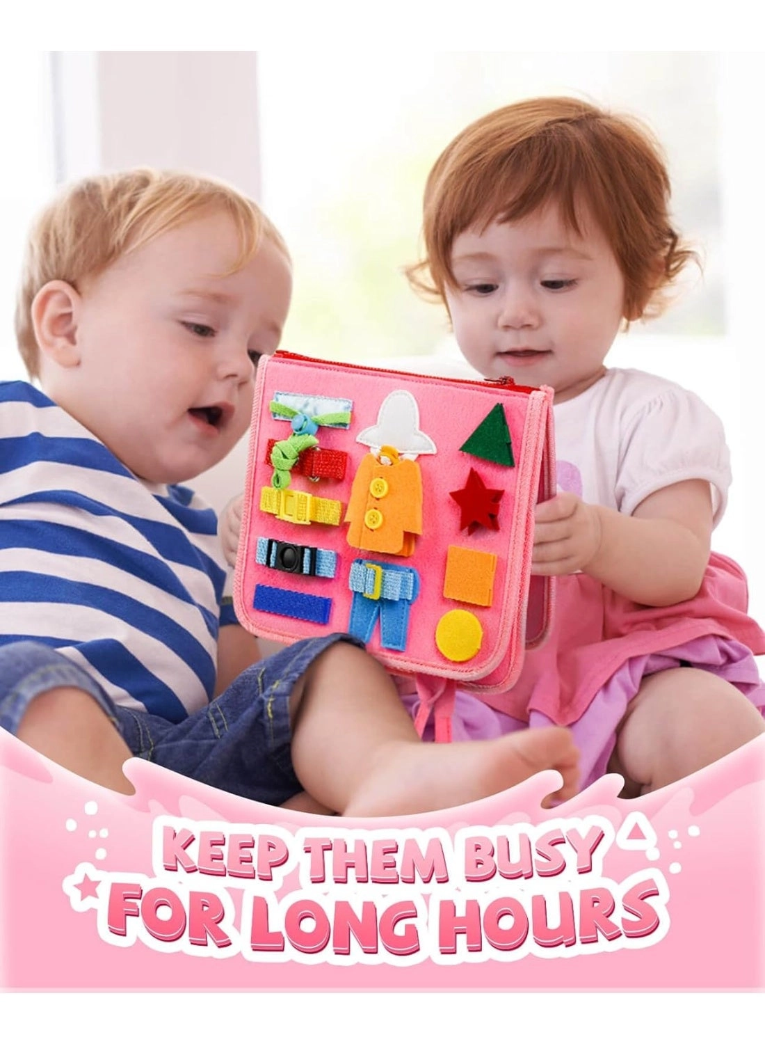 Felt Busy Board Book - 4+ Years 1 pieces