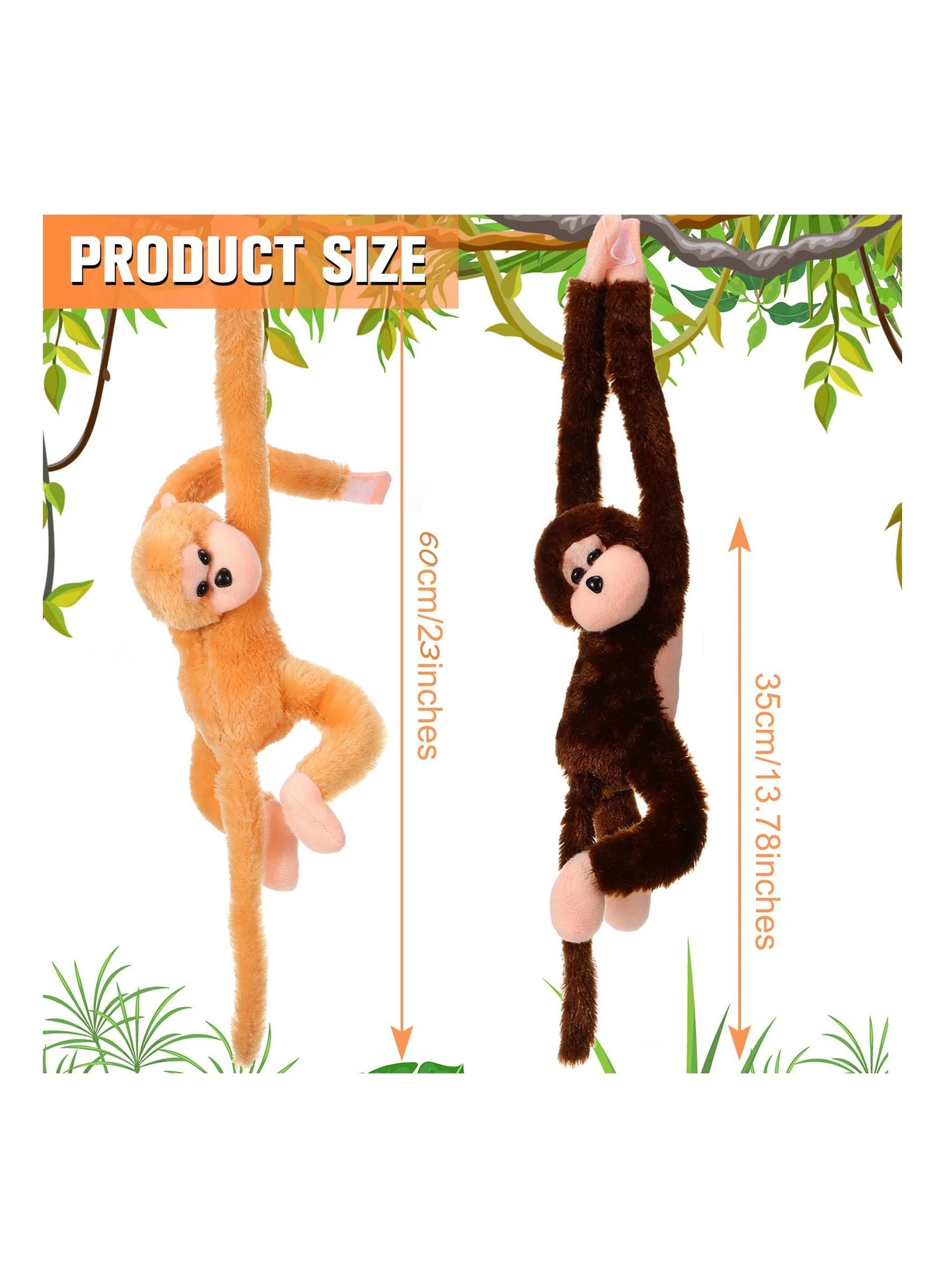Hanging Monkey - 60 cm/23 inches Pack
