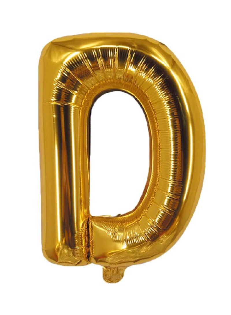 Party Time Trading LLC D Letter Foil Balloon - 16-Inch