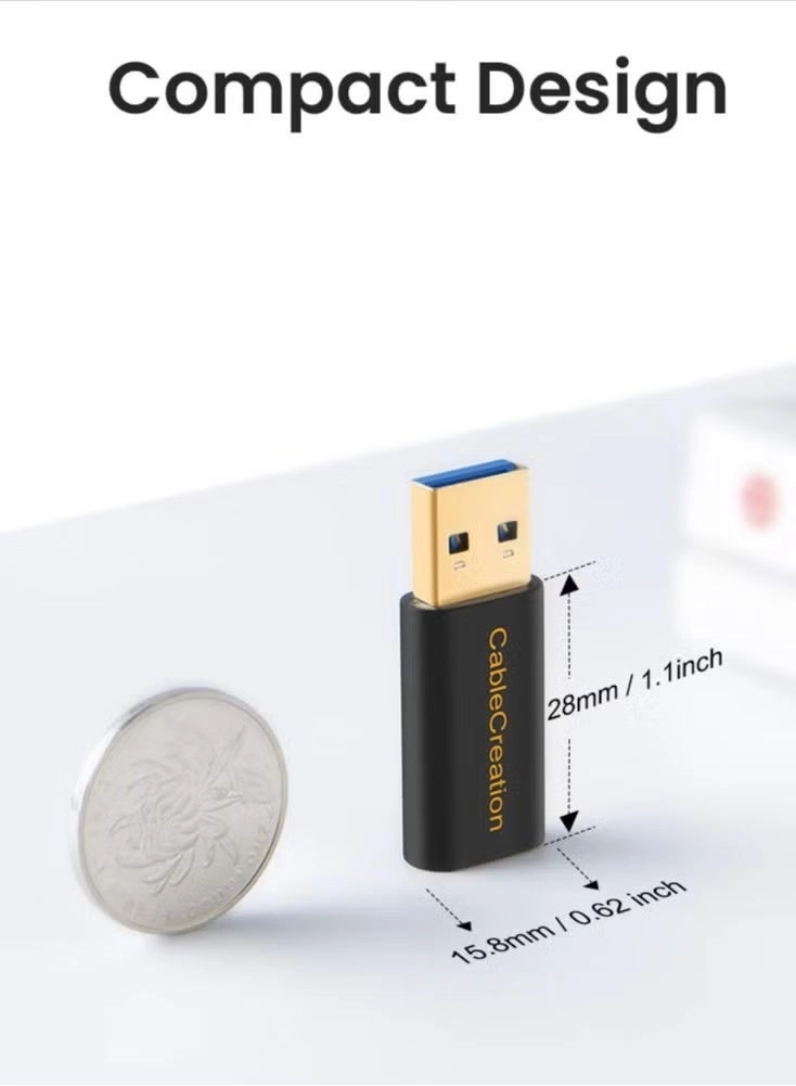 USB C to A Adapter USB C Female to USB Male 0.239m