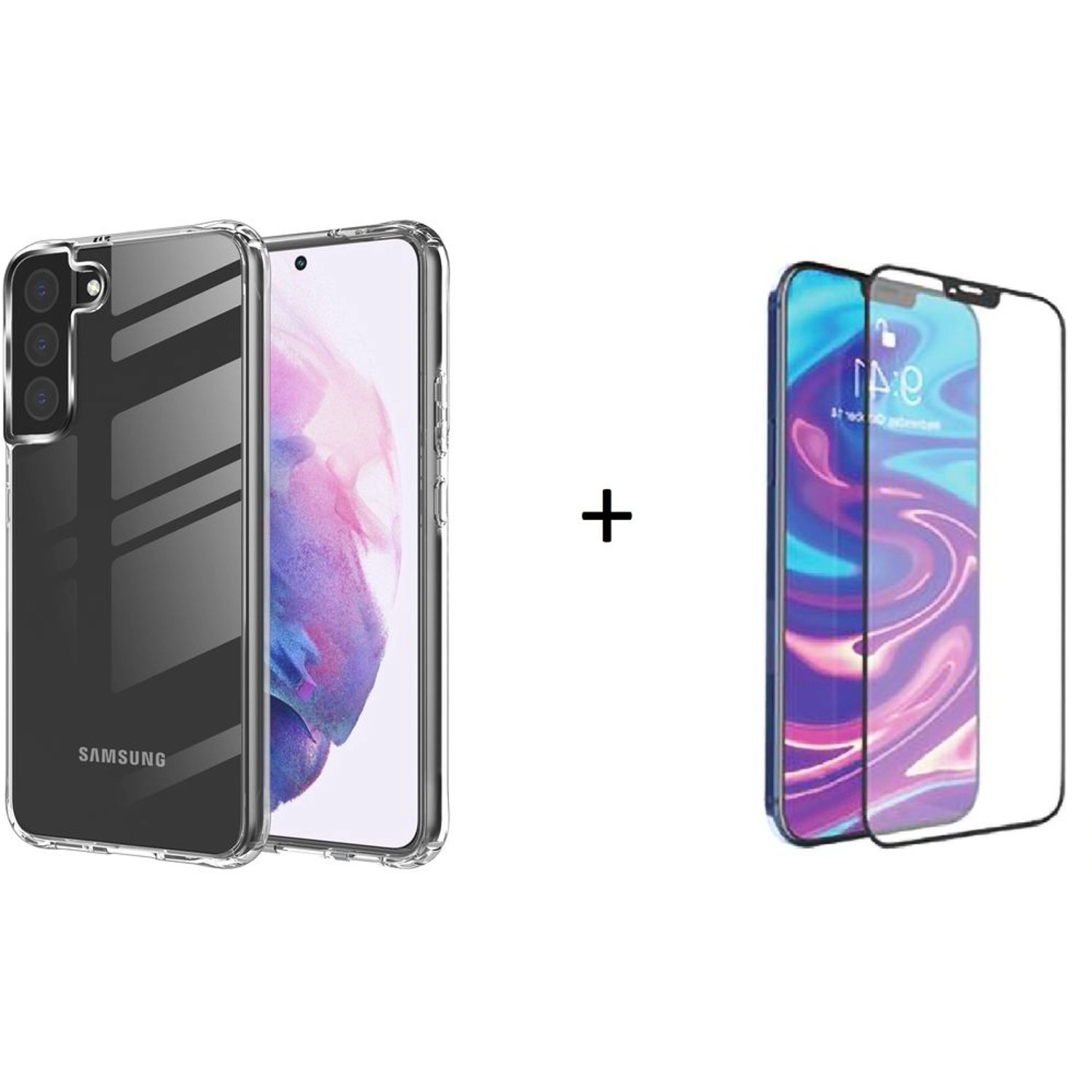 glassology Screen Protector with Case - PC, TPU for Samsung Galaxy S22 Plus