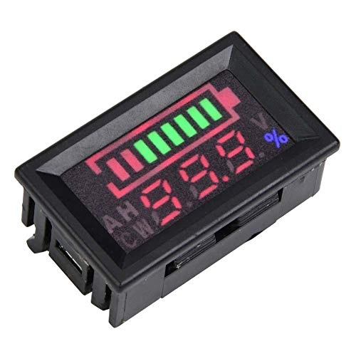 Dual Display Voltmeter - 6-80V Battery Percentage