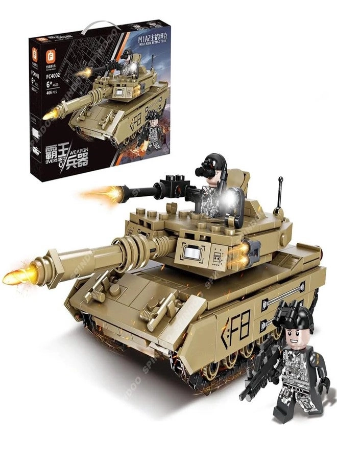 Spindoo M1A2 Main Battle Tank - Military 406 pcs