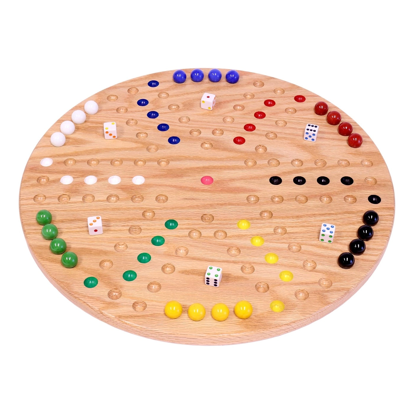 AmishToyBox.com Wahoo Marble Game - Round 18" Wide Double-Sided