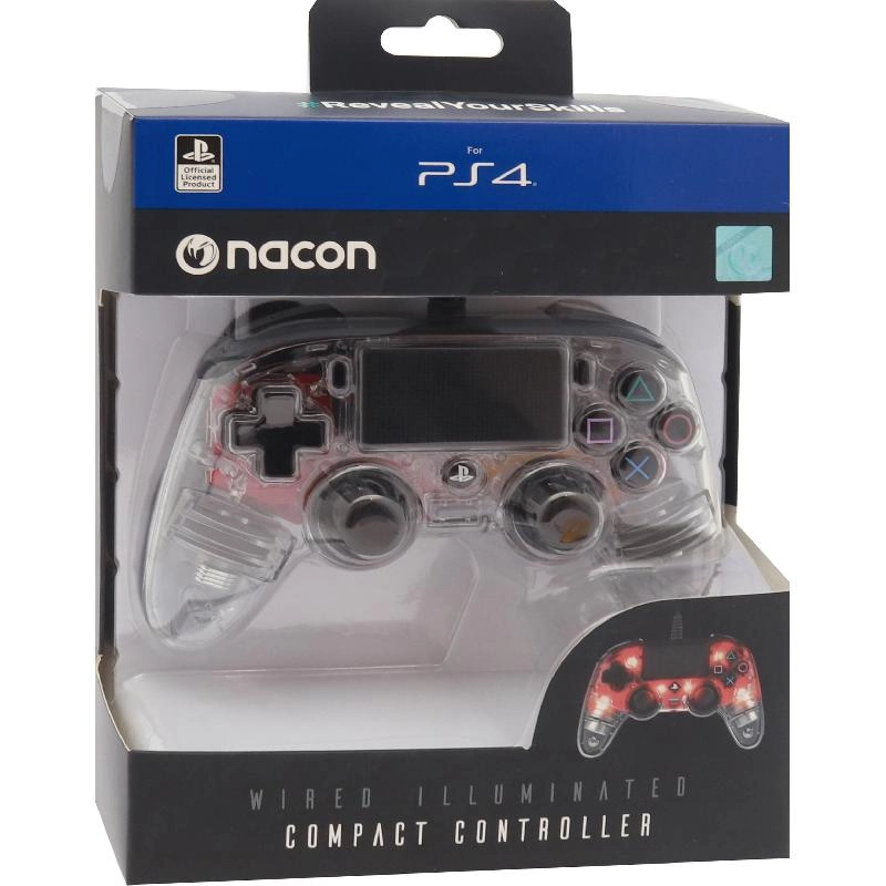 Wired Illuminated Compact Controller (PS4) Red