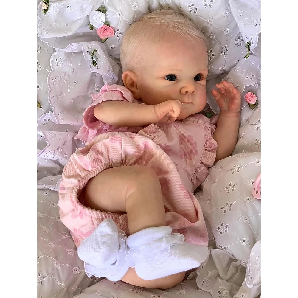 Reborn Baby Doll - 18 Inch Silicone Girl Ages 3+