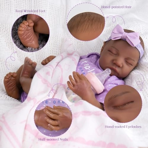 Reborn Baby Doll - 20-inch Vinyl Soft Cloth Body Girl Ages 3+