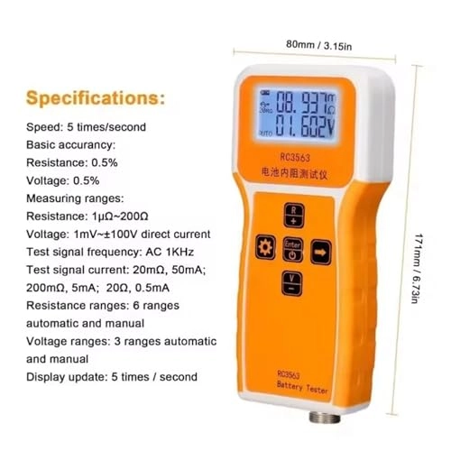 RC3563 - Battery Tester 18650 Set