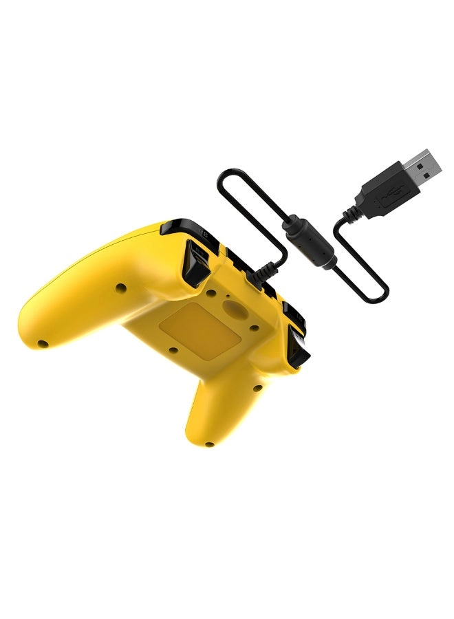 Dual-Vibration Turbo Wired Controller - Yellow/Black