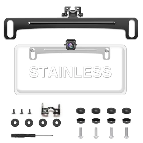 Pixelman Stainless Steel License Plate Camera Mount - Universal Surface Mount