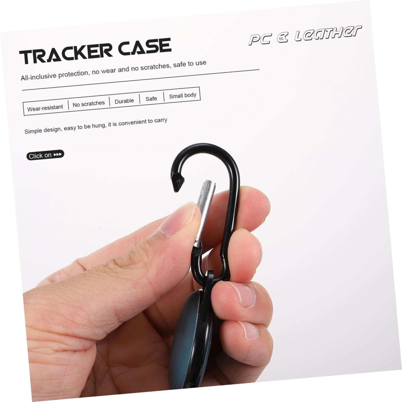 Keychain Tracker Cover - Color Changing With Hook