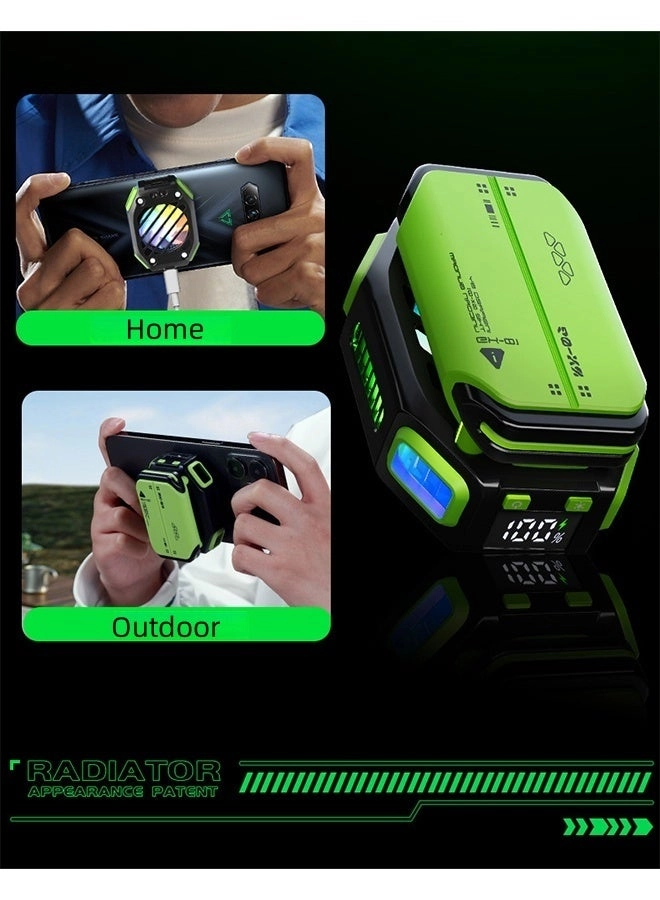 Magnetic Phone Cooler - 7-Level 1800mAh RGB