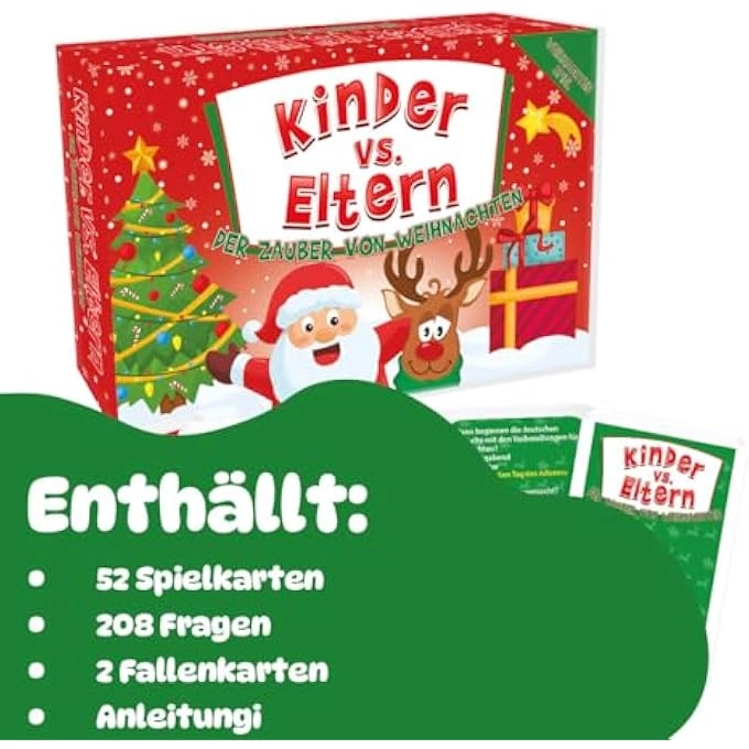 Kinder Contra Parents - The Magic of Christmas Card Game