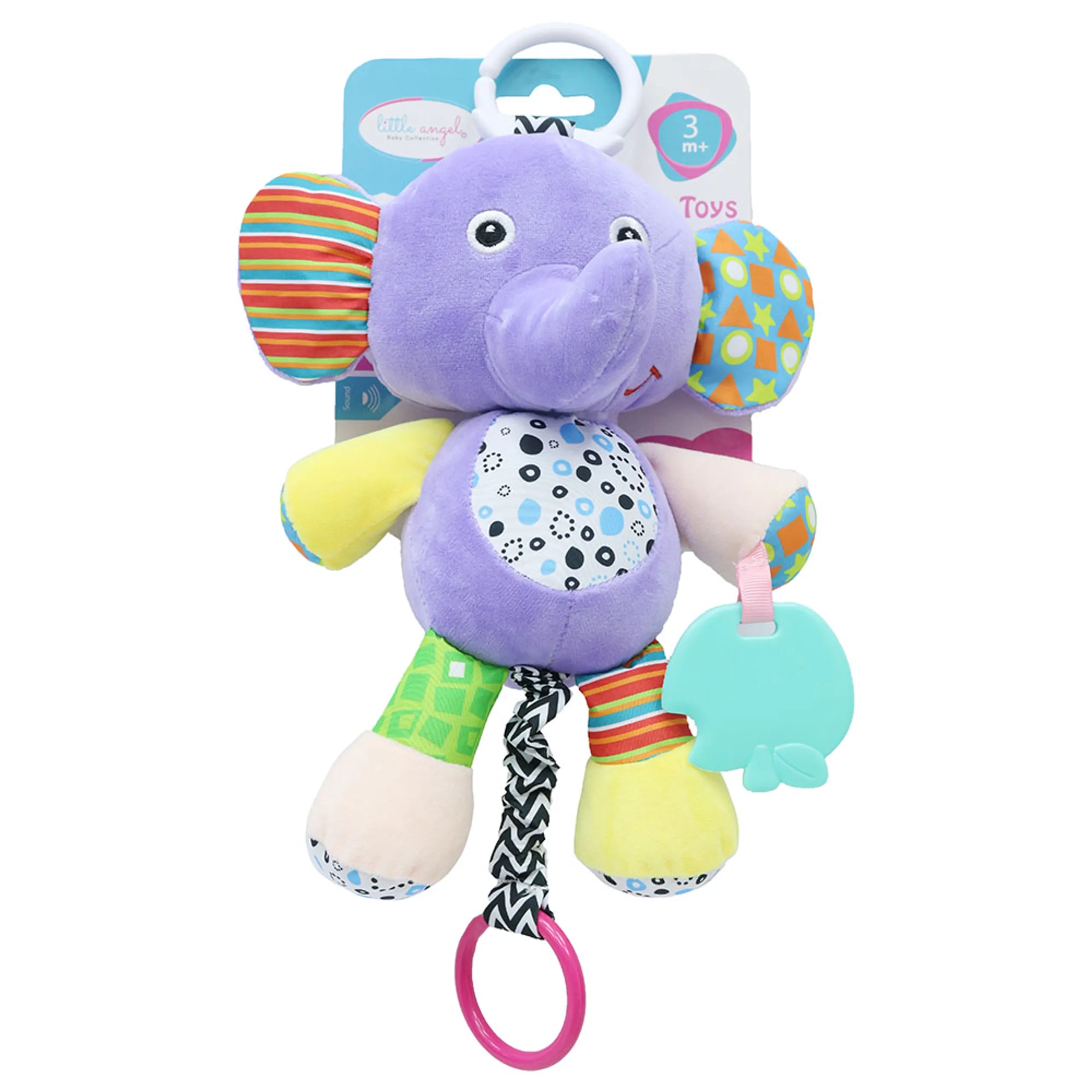 Baby Stroller Plush Hanging Mobile Rattle Toy - Suitable for 3 months and above