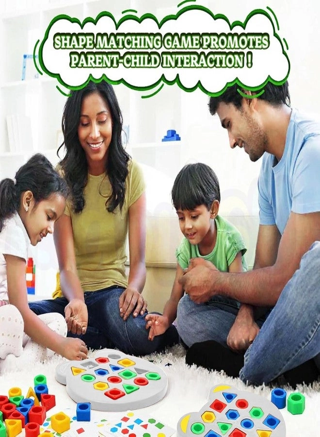 Geometric Shape and Color Matching Puzzle Board Game - 3+ Years