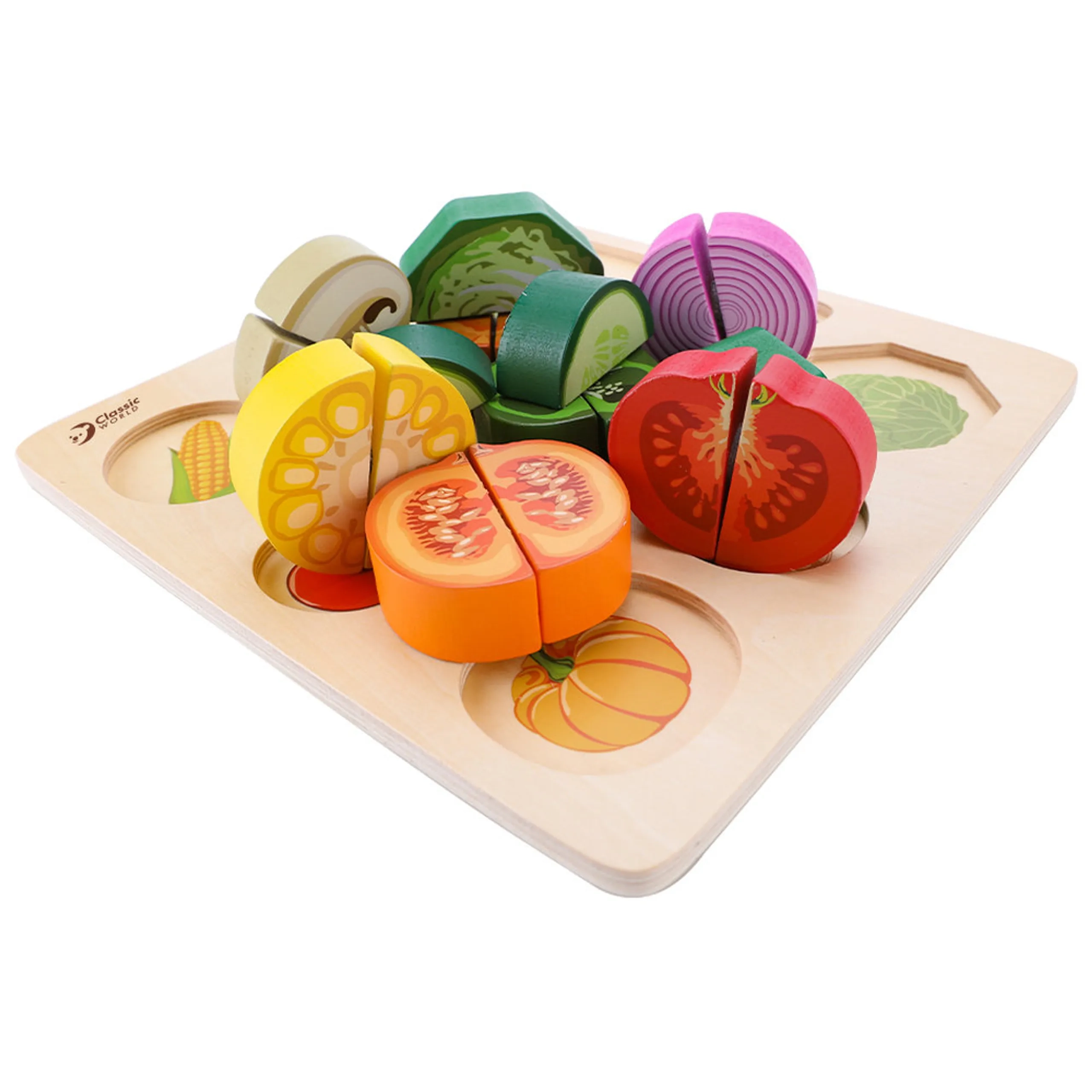 Cutting Vegetables Puzzle, - Suitable for 18 months & above 20 Pcs