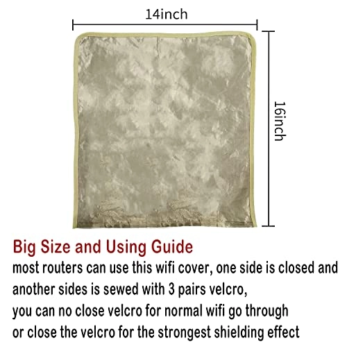 WiFi Router Cover - 14IN x 15.5IN Radiation Shielding