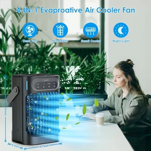 Portable Air Conditioner Fan - 900ml 3 speeds
