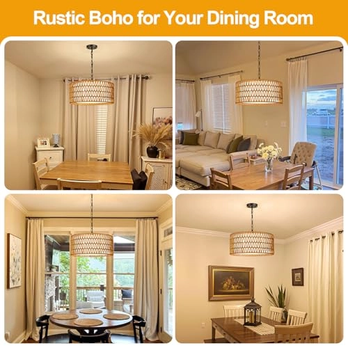 Farmhouse Chandelier - Dimmable