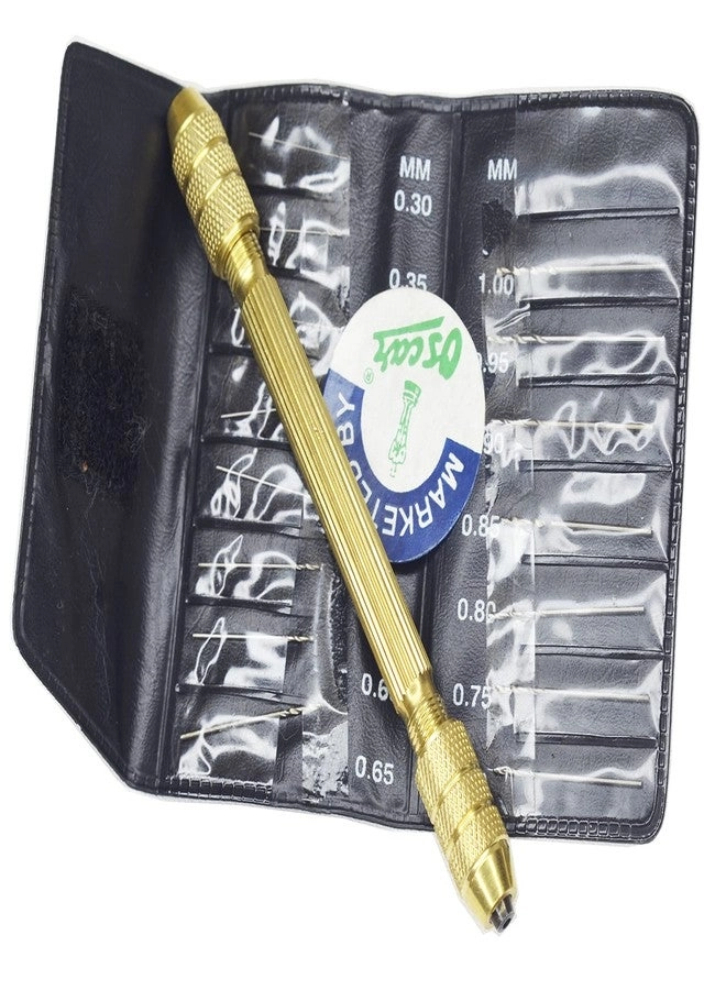 PIN VICE - Micro Mini 16Pcs Drill Bits 0.3-1.0 Mm