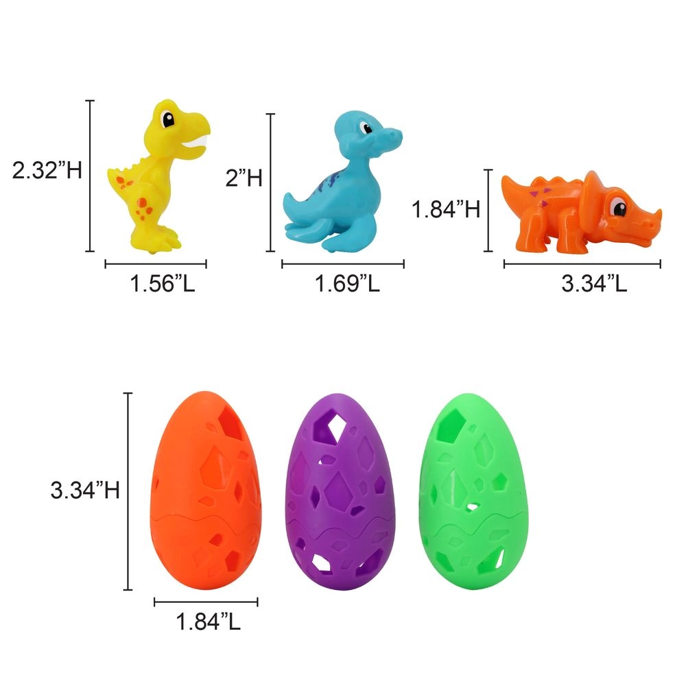 Dino Dive Game - 3 Dinosaur Pieces 6 Dinosaur Egg Halves