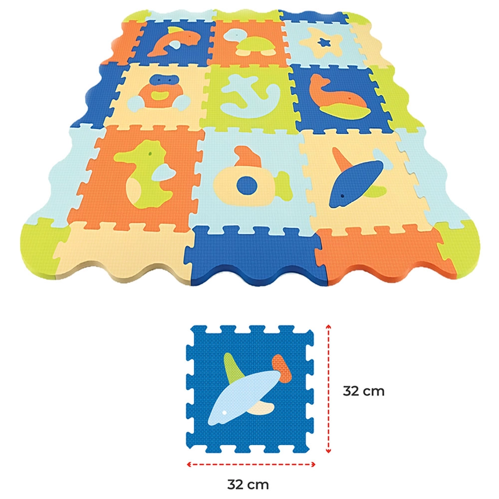Puzzle Activity Floor Mat - Ocean World Suitable for 10 months & above