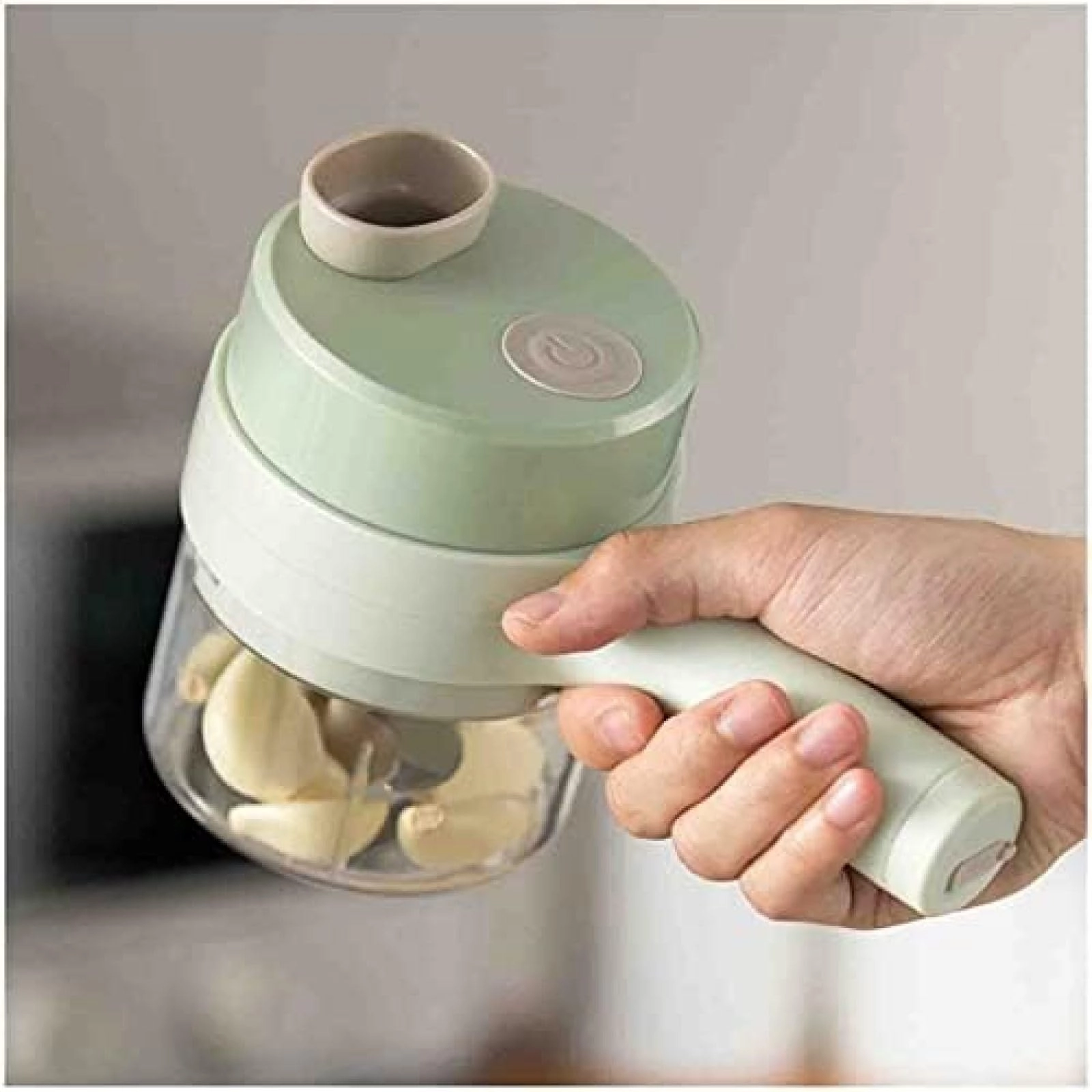 HUANGEDQ 4 In 1 Handheld Electric Vegetable Cutter Set - USB RECHARGEABLE