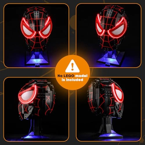 Light Set for LEGO 76329 Miles Morales' Mask - LED Battery operated