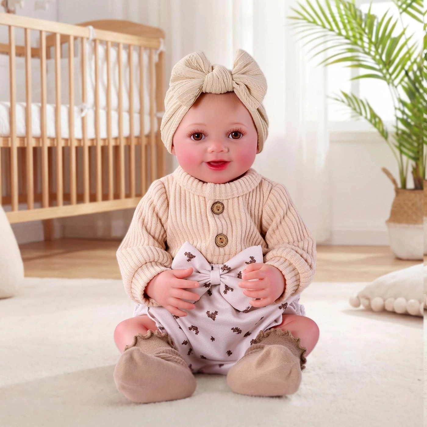 Reborn Baby Doll - 17 Inch Soft Vinyl Can Drink & Pee Ages 3+